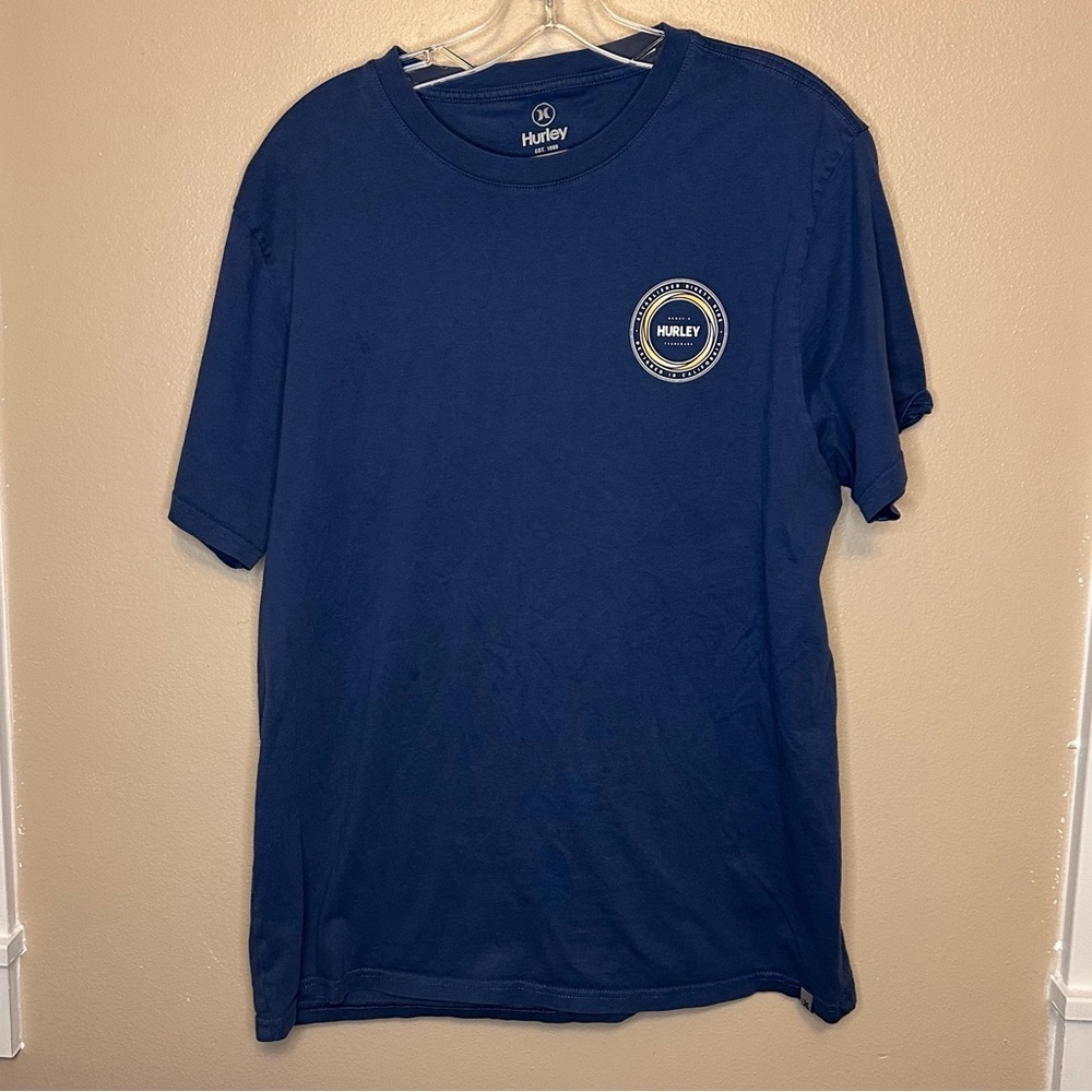 Hurley Blue Short Sleeve Tee Size Large